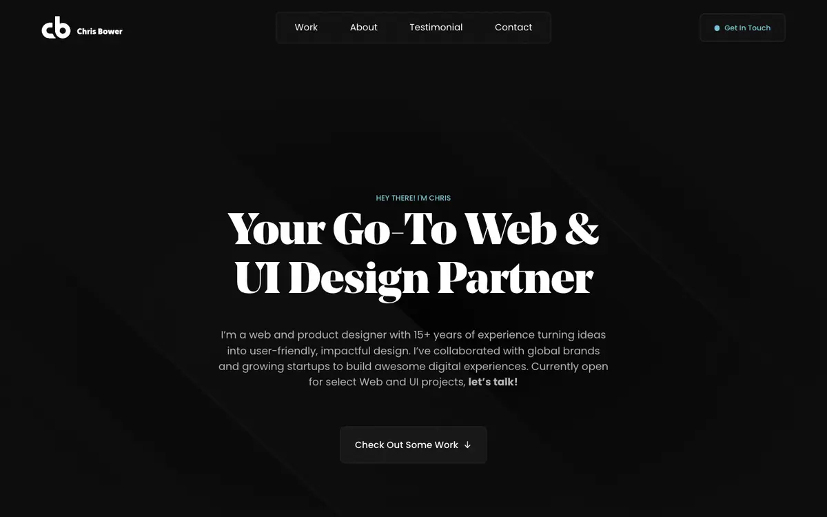 Portfolio site of Chris Bower