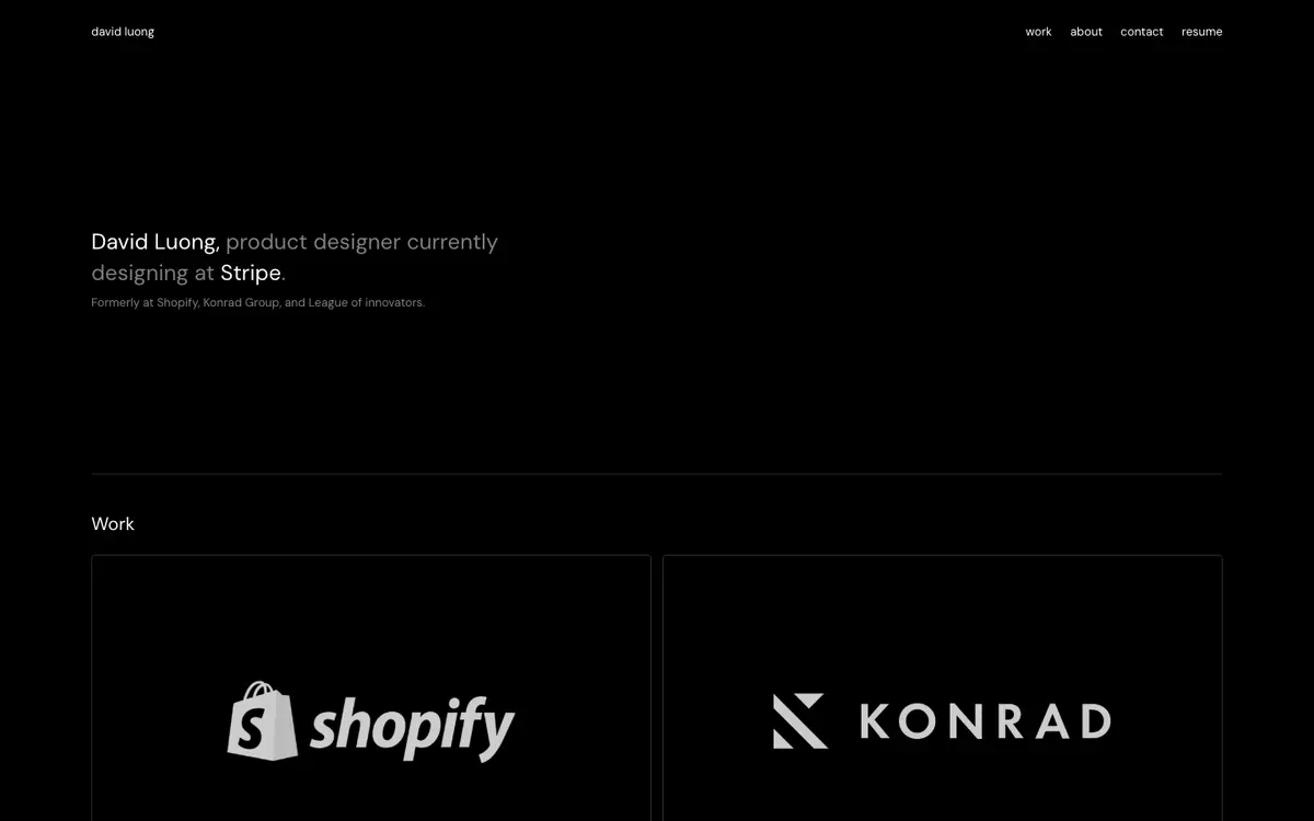 Portfolio site of David Luong