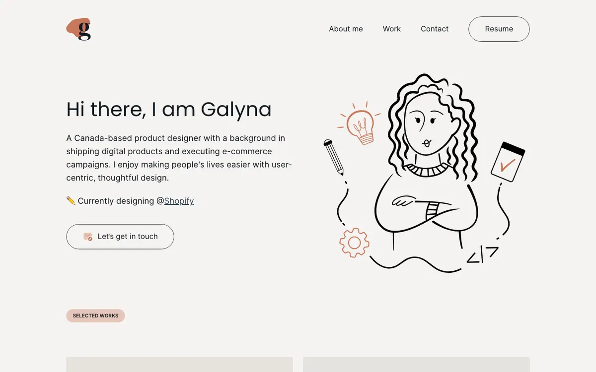 Portfolio site of Galyna Kaplan