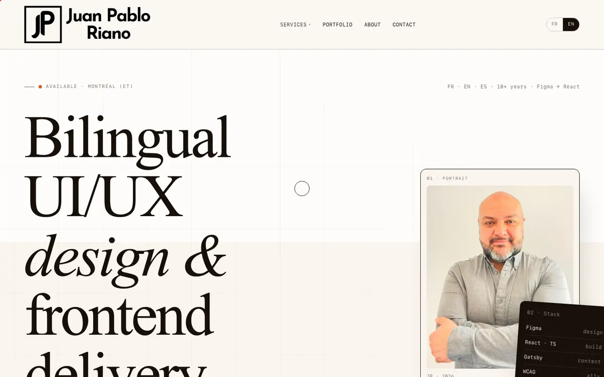 Portfolio site of Juan Pablo Riaño