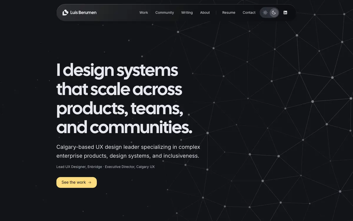 Portfolio site of Luis Berumen