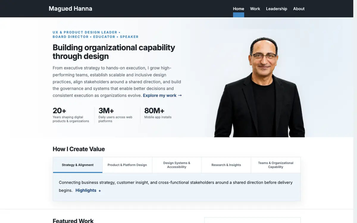 Portfolio site of Magued Hanna