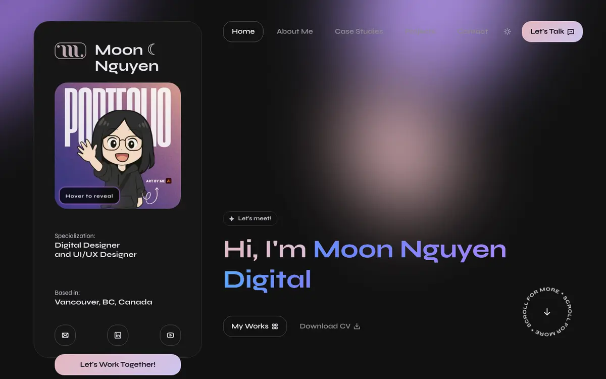 Portfolio site of Moon Nguyen