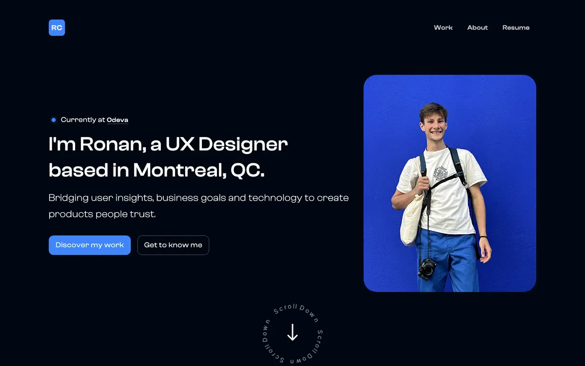 Portfolio site of Ronan Chopineaux