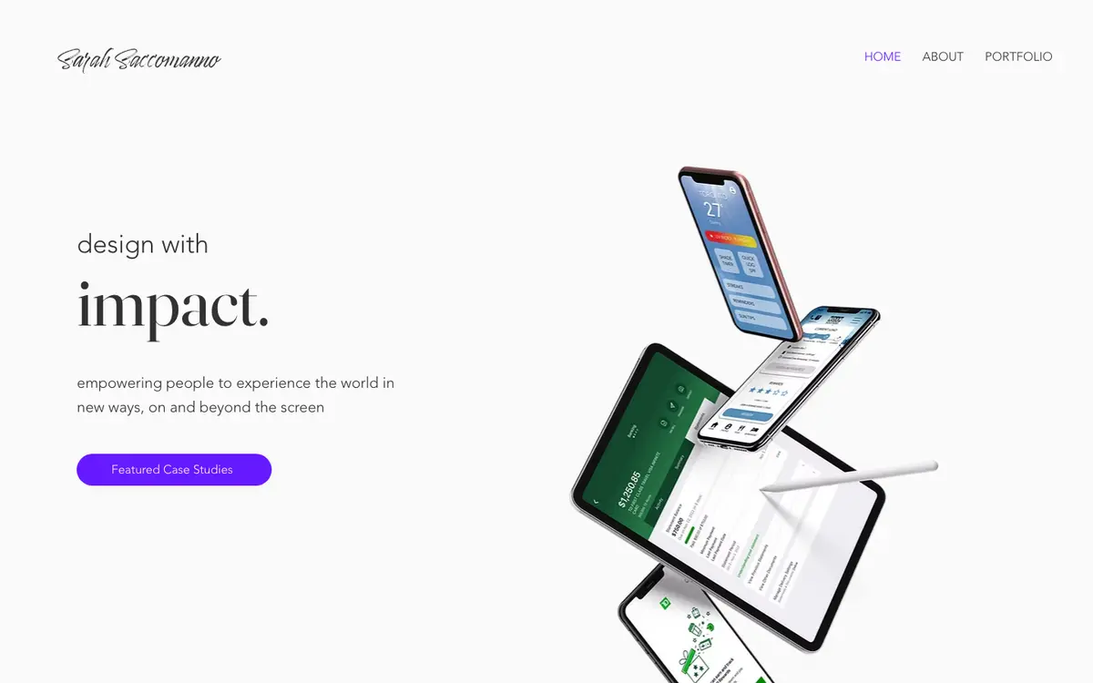 Portfolio site of Sarah Saccomanno