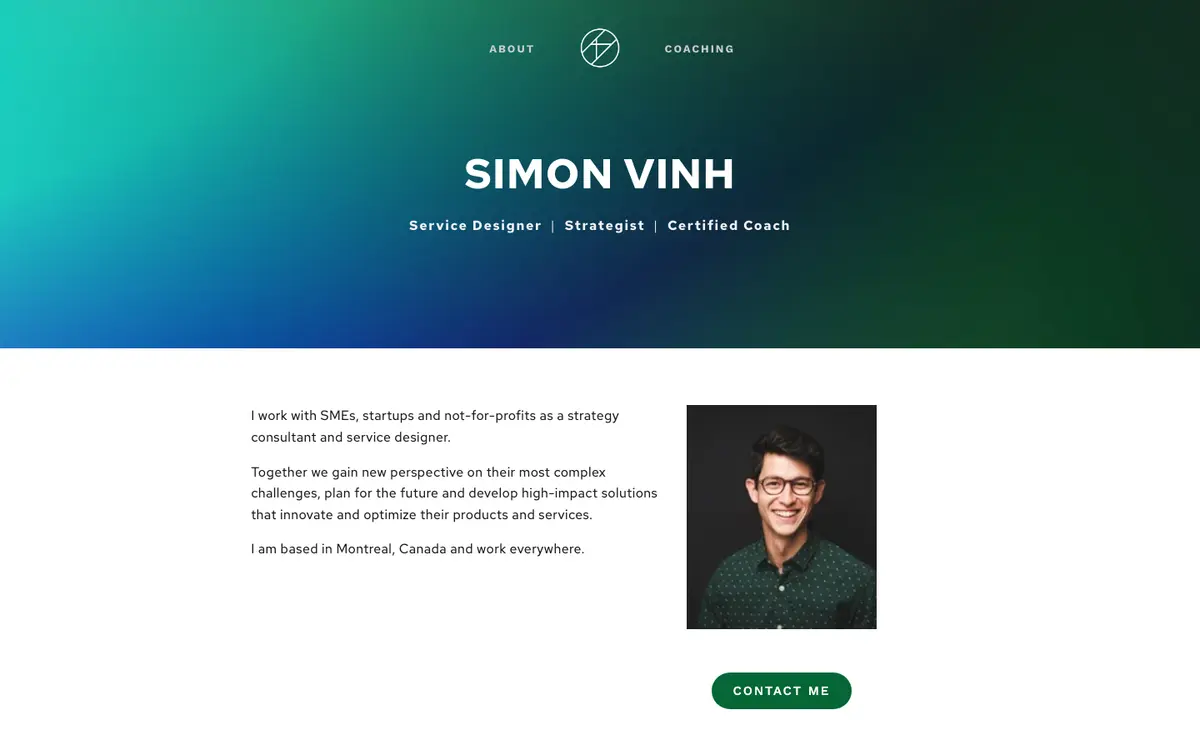 Portfolio site of Simon Vinh
