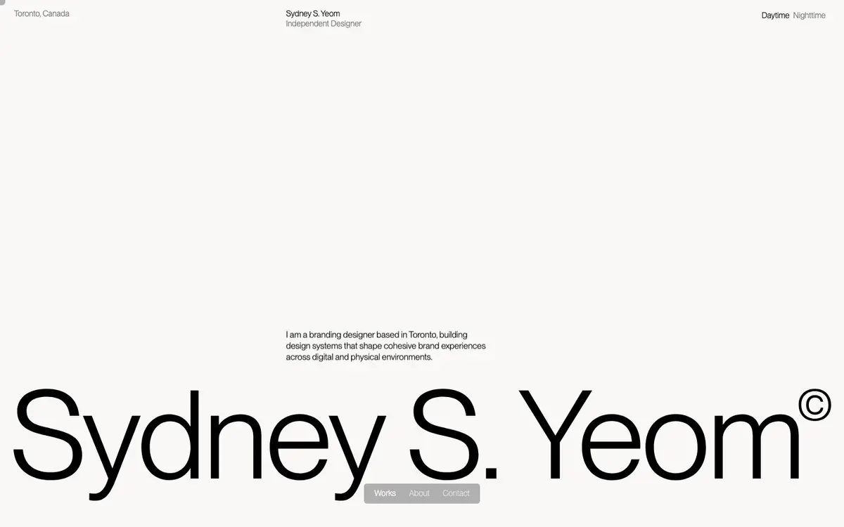 Portfolio site of Sydney (Seunghyeon) Yeom